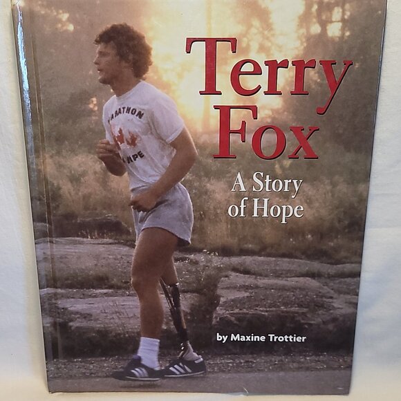 Terry Fox 2 New + Open DVDs - HC Book / Button / VHS Video - Picture 2 of 14